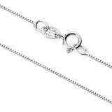 Everyday Elegance Solid 14K White Gold Lab Grown Diamond Solitaire Pendant Necklace for Women in Princess Cut | 2 CTW | 18 Inch Length | Box Link Chain| With Gift Box