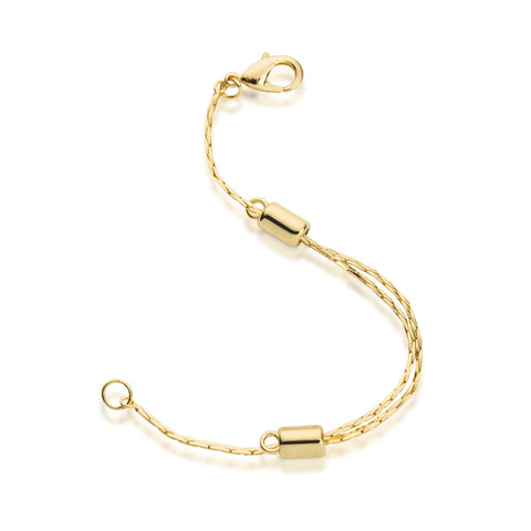 Jewelili Stainless Steel Adjustable Necklace Chain Extender with Lobster Clasp, 2 Extenders