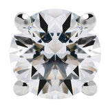 14K Solid Gold Stud Earrings | Round, Pear, Oval, Cushion, Emerald, Princess & Heart Cut Cubic Zirconia Stud | Screw Back Posts | 0.50 to 4.0 CTW | With Gift Box