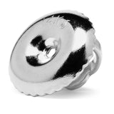 Single Earring Back Replacement |14K Solid White Gold | Threaded Screw on Screw off |Quality Die Struck | Post Size .032" | 1 Back
