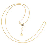 14K Yellow Gold Box Link Chain Necklace | Adjustable 22 Inch Length | .85 mm Thick