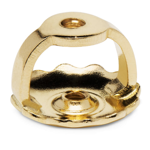 Single Earring Back Replacement |14K Solid Yellow Gold | Threaded Screw on Screw off | Quality Die Struck | Post Size .040" | 1 Back