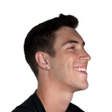 14K Solid Yellow Gold Stud Earrings | Round Cut Cubic Zirconia | Screw Back Posts | 4.0 CTW