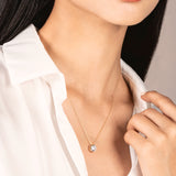 14K Solid Yellow Gold Pendant Only | Bezel Set Round Cut Cubic Zirconia Solitaire | 1.5 Carat