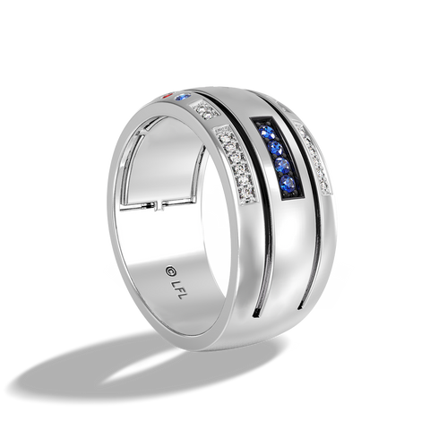 Enchanted Disney Fine Jewelry 10K Rose Gold 1/10 CTTW Snow White Bow Ring